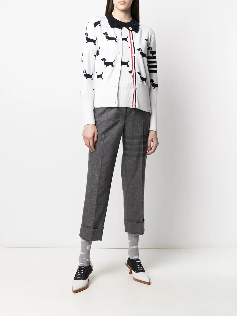 фото Thom browne топ hector вязки интарсия