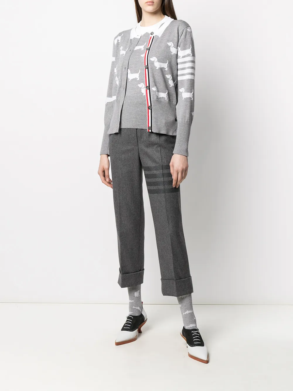 фото Thom browne топ hector вязки интарсия