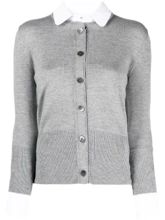 Cardigan shirt combo hot sale
