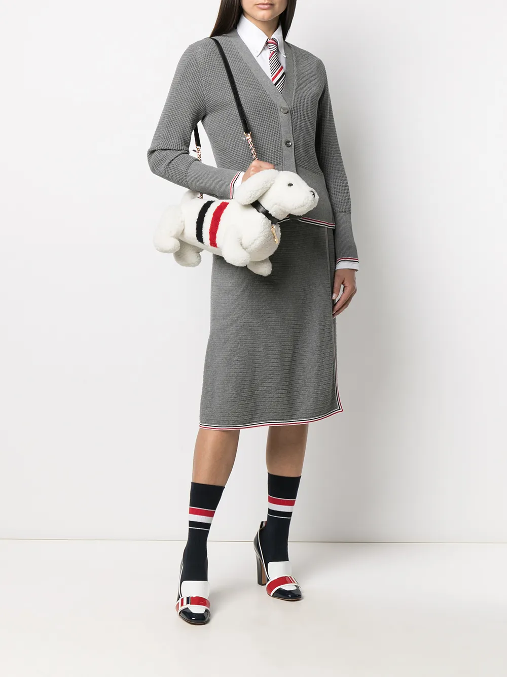 фото Thom browne юбка с полосками rwb и завышенной талией
