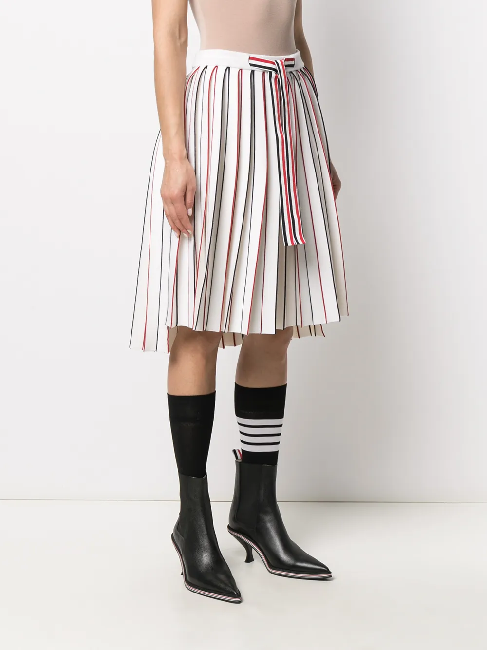фото Thom browne юбка с полосками rwb и складками
