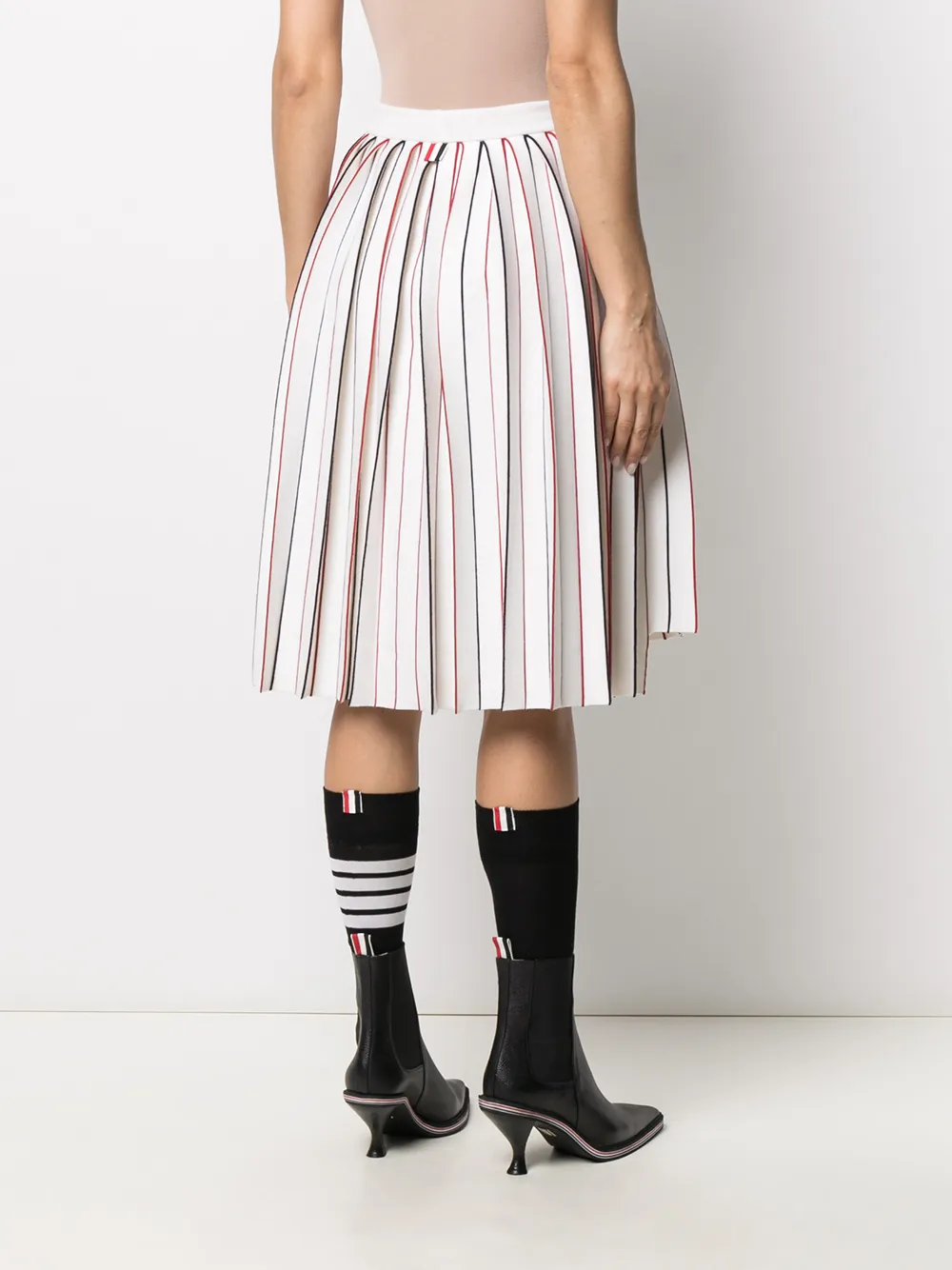фото Thom browne юбка с полосками rwb и складками
