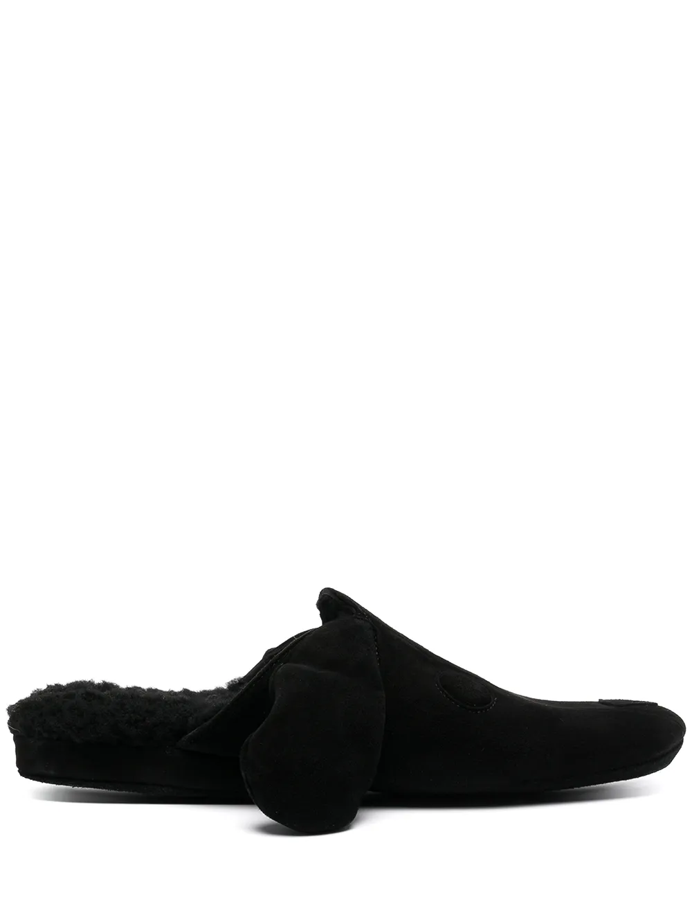 

Thom Browne Hector shearling-lined slippers - Black