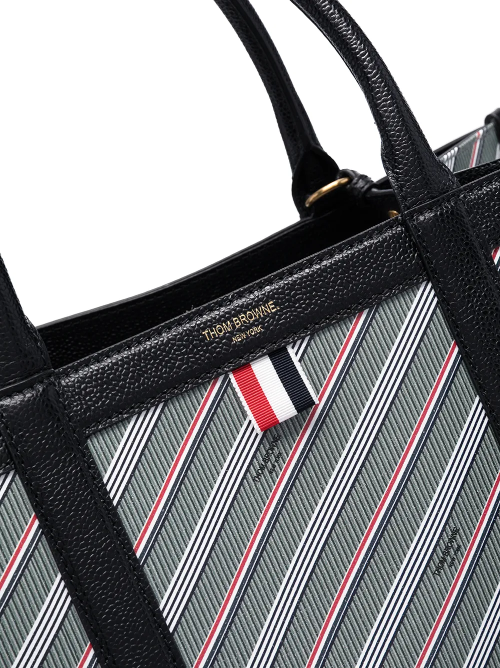 фото Thom browne сумка-тоут с монограммой
