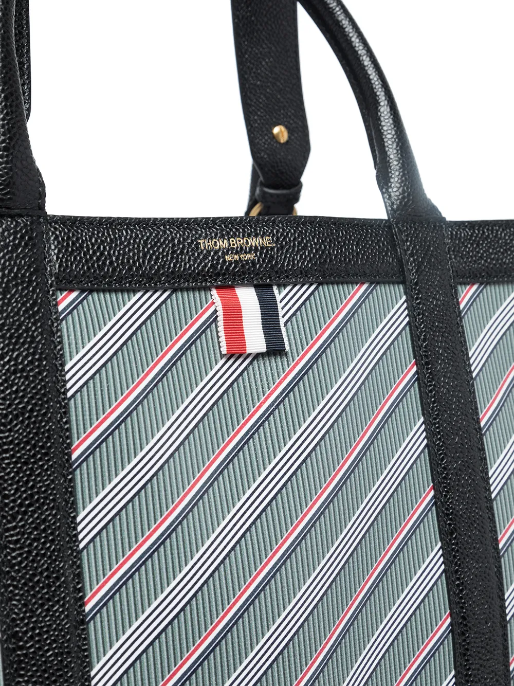 фото Thom browne сумка-тоут с монограммой