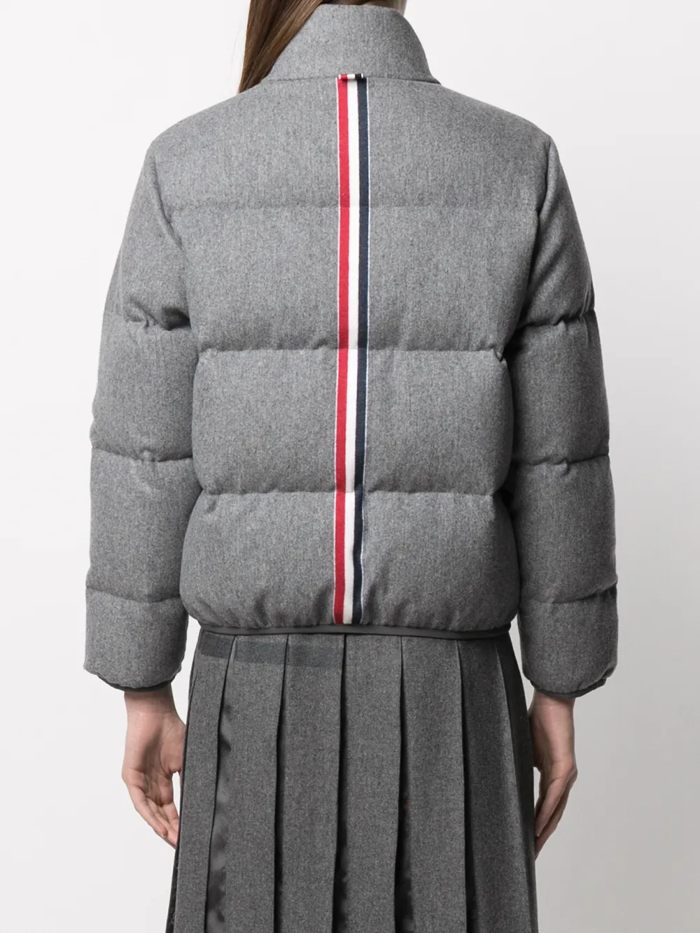 фото Thom browne двусторонний пуховик с полосками rwb