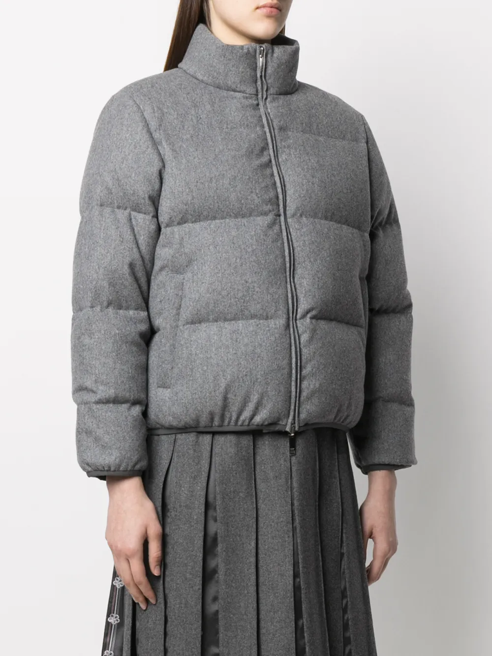 фото Thom browne двусторонний пуховик с полосками rwb