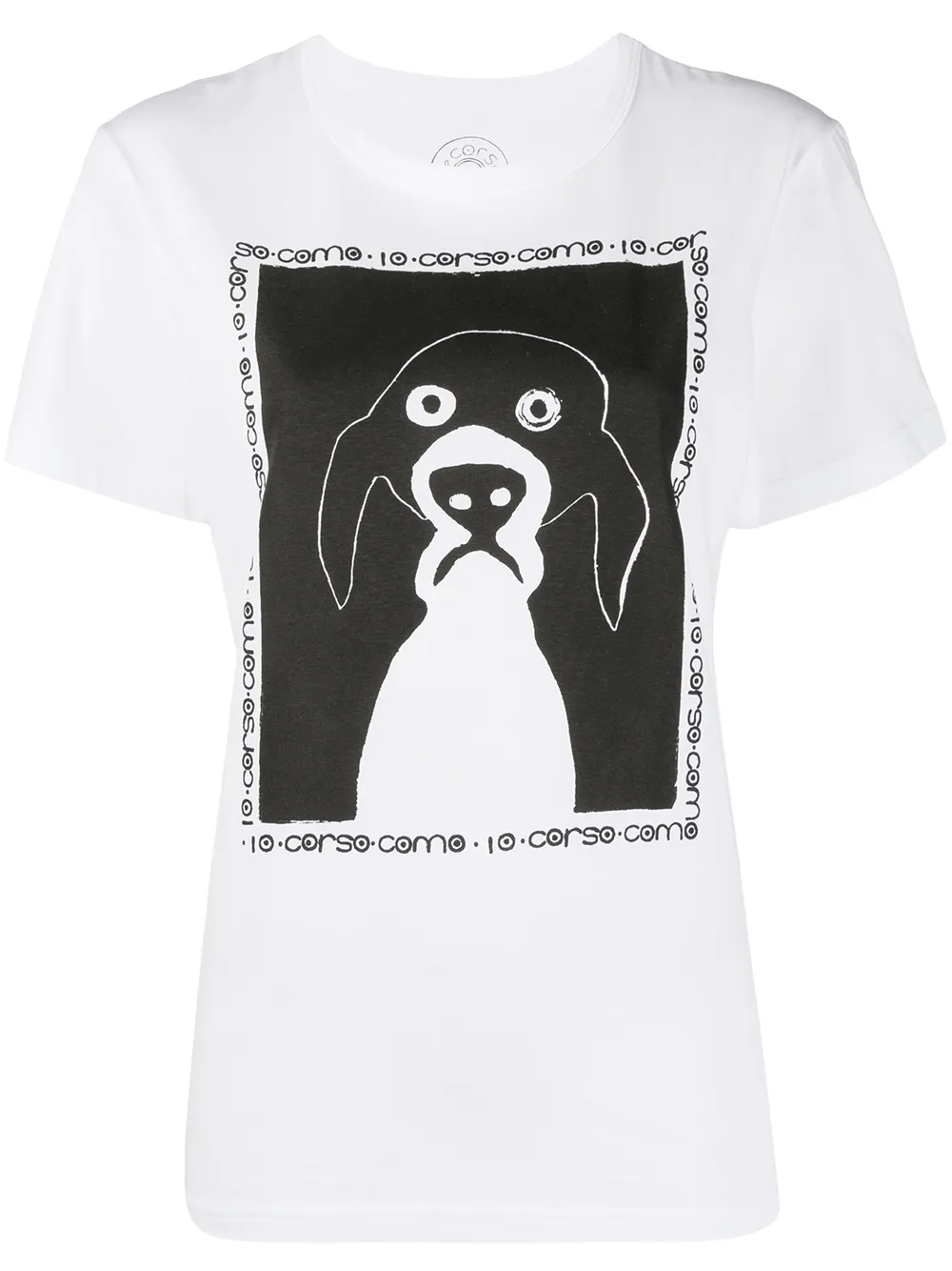 10 corso como t-shirt à imprimé graphique - blanc