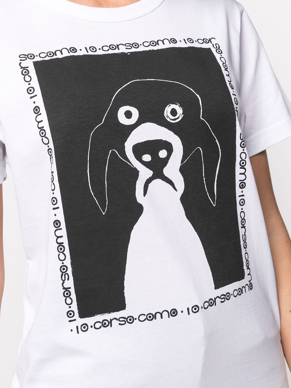 Shop 10 Corso Como Graphic-print T-shirt In White