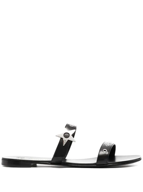 Giuseppe Zanotti star-embellishment flat sandals