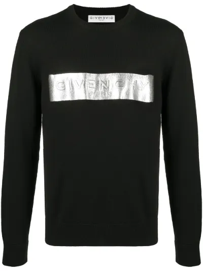 metallic logo-print jumper | Givenchy 