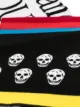 Alexander McQueen Skull Stripe panelled scarf