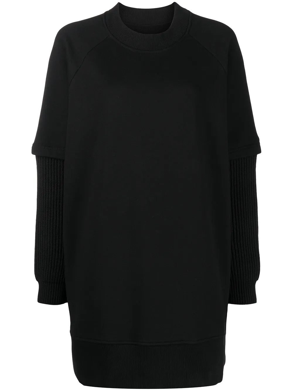 Image 1 of MM6 Maison Margiela layered sleeve sweatshirt dress