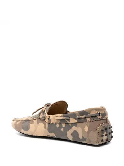 Gommino camouflage-print driving shoes 