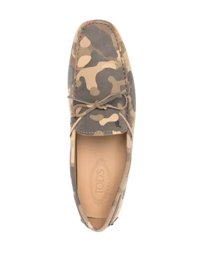 Gommino camouflage-print driving shoes 