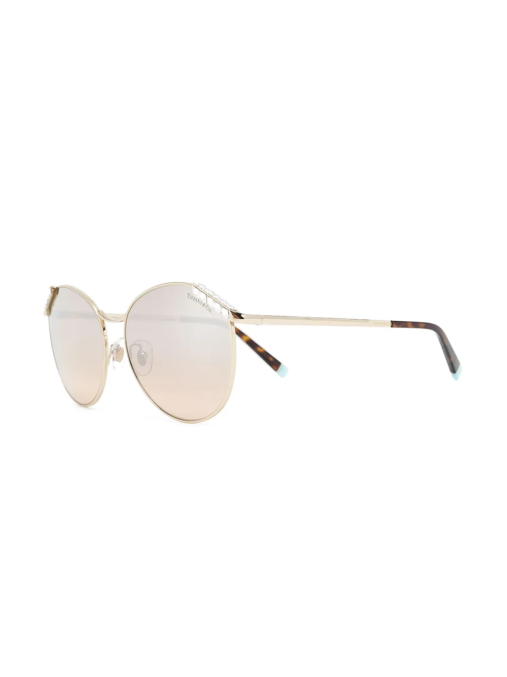 фото Tiffany & co eyewear солнцезащитные очки wheat leaf в оправе 'кошачий глаз'