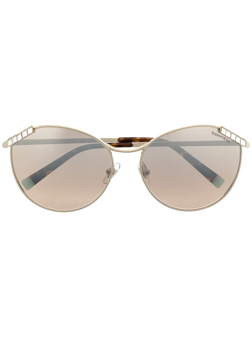 фото Tiffany & co eyewear солнцезащитные очки wheat leaf в оправе 'кошачий глаз'