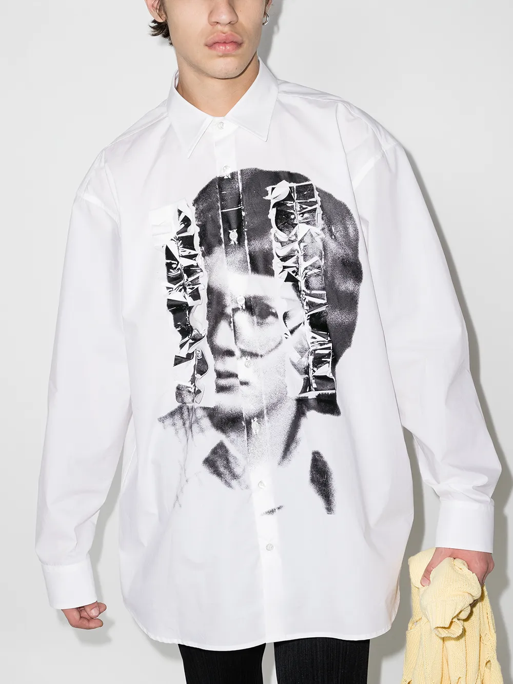 фото Raf simons рубашка с принтом