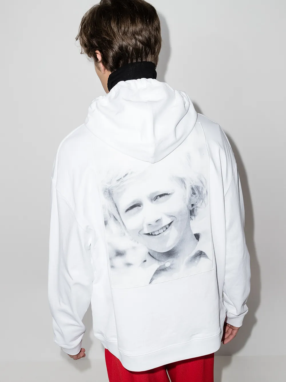  Raf Simons Hoodie Mit Print   Weiß 