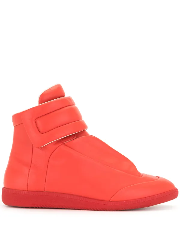maison margiela high top red