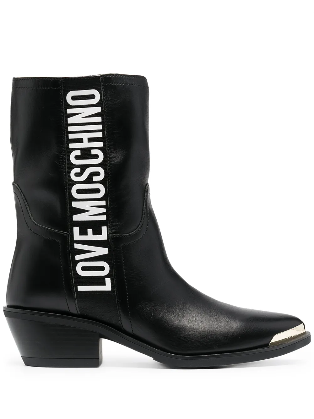 фото Love moschino ботинки в стиле вестерн с логотипом