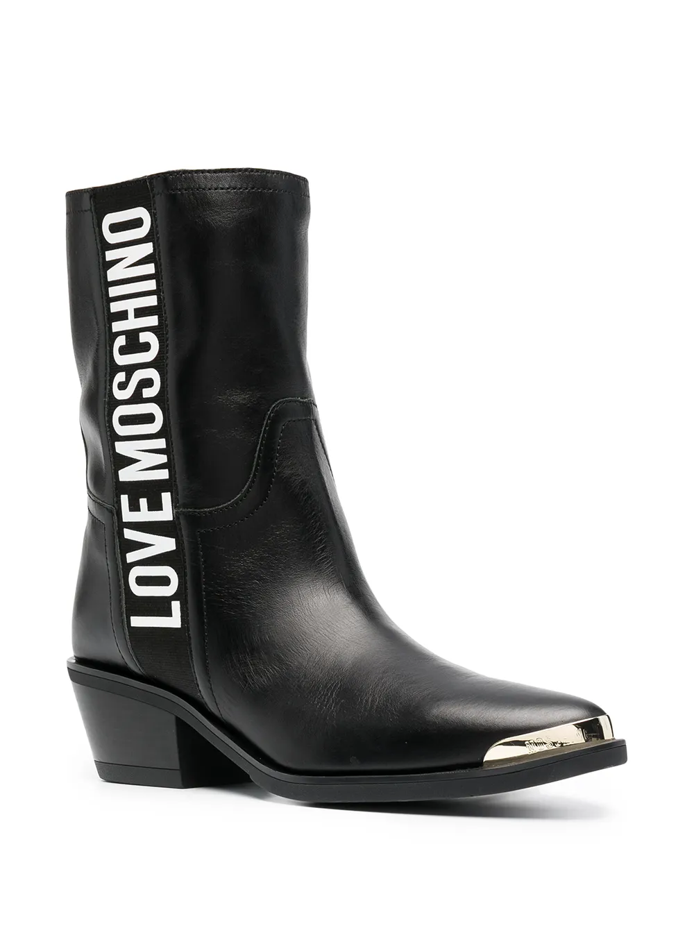 фото Love moschino ботинки в стиле вестерн с логотипом