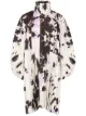 Image 1 of Homme Plissé Issey Miyake splatter-effect pleated coat