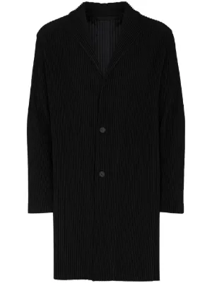 Men S Designer Single Ted Coat 2018 Farfetch Men S Designer Single Ted Coat, Black Coat Fur Trim Roblox