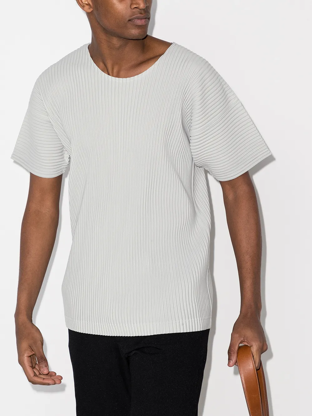фото Homme plissé issey miyake плиссированная футболка с короткими рукавами