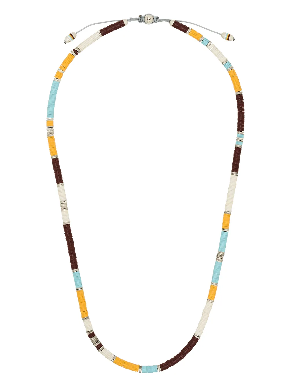 

M. Cohen beaded style necklace - Silver