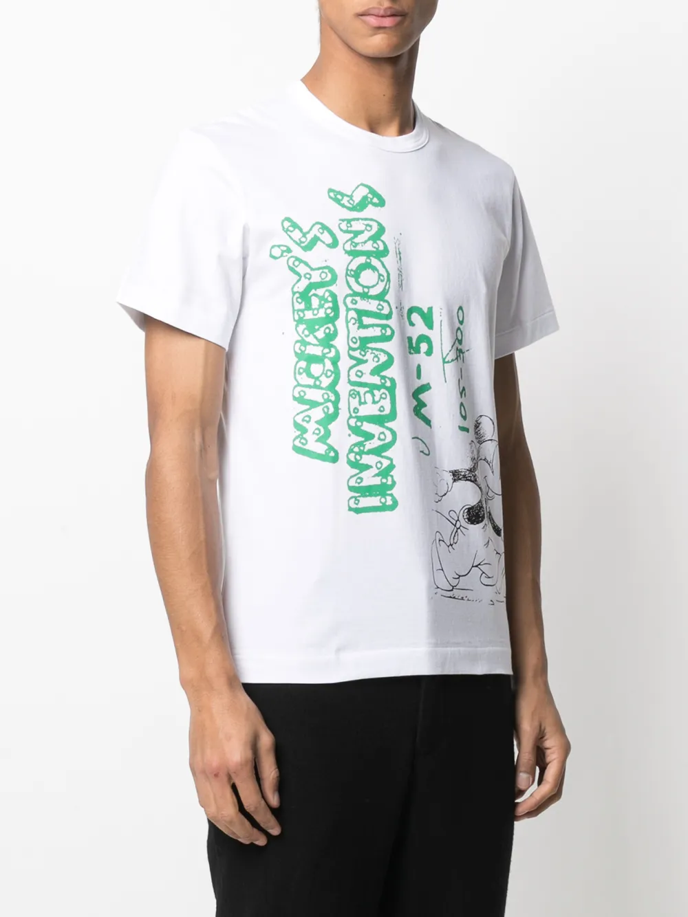фото Comme des garçons homme deux футболка mickey's inventions