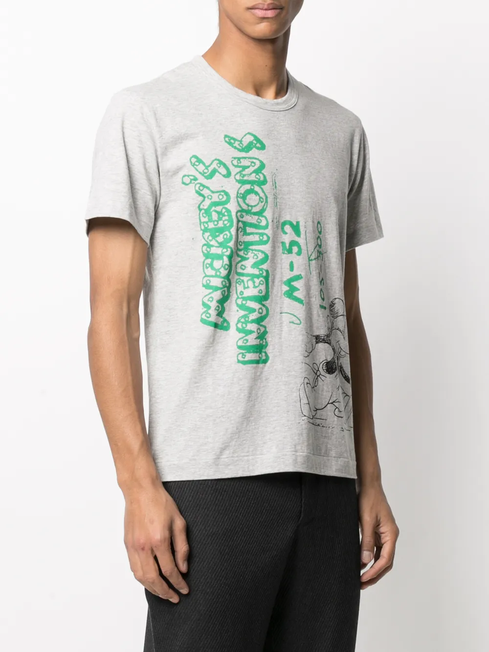 фото Comme des garçons homme deux футболка с принтом mickey's inventions