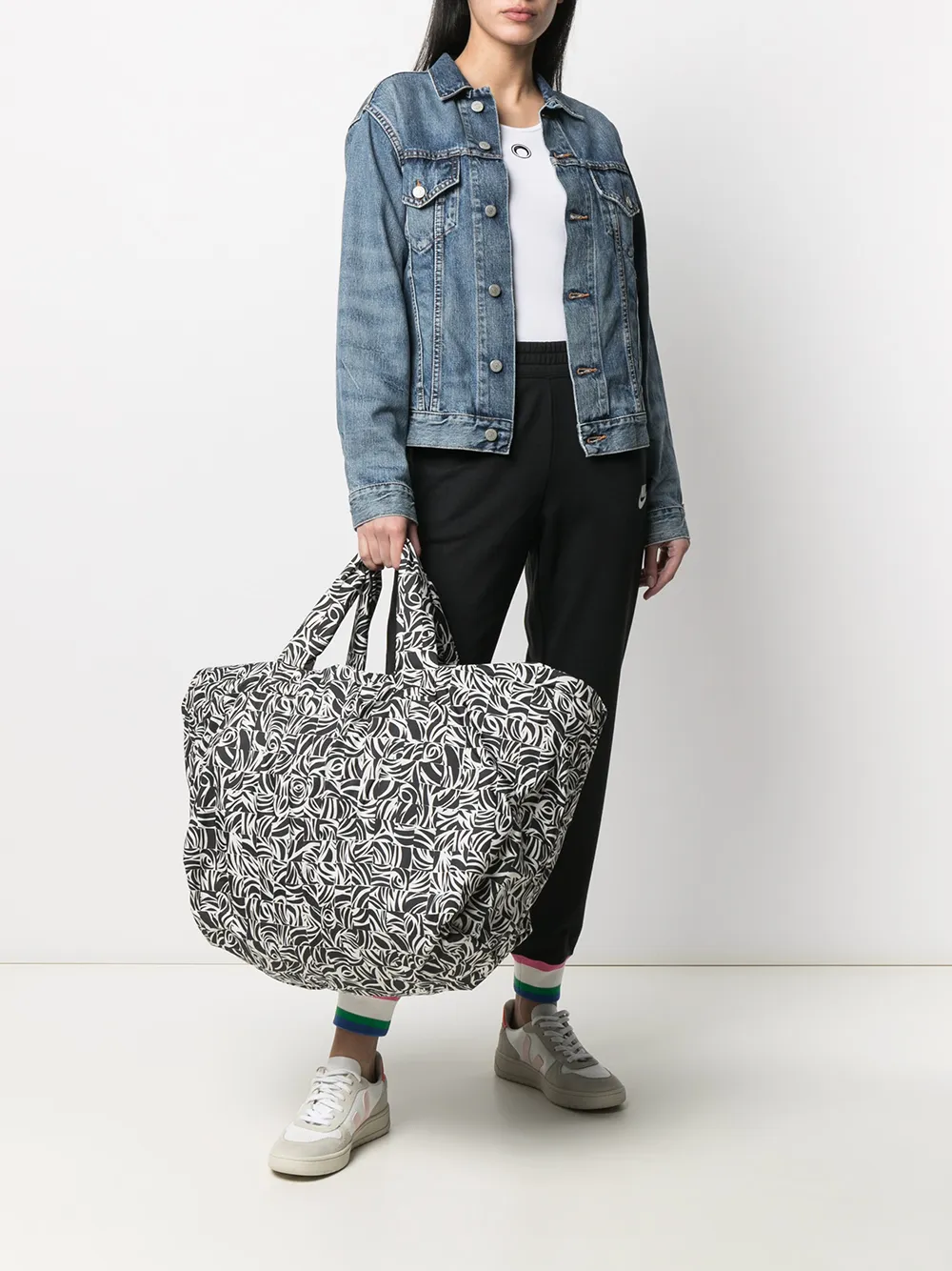 10 CORSO COMO large mosaic-print tote bag | Image 2