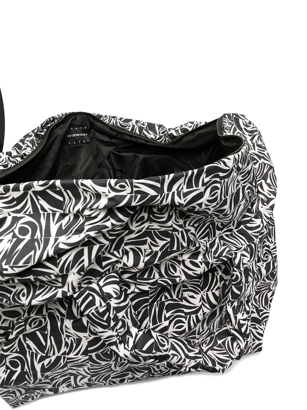 10 Corso Como Large Mosaic-print Tote Bag In Black