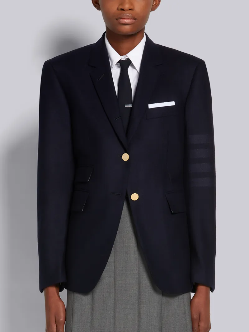 Navy Flannel Engineered Tonal 4-Bar 
