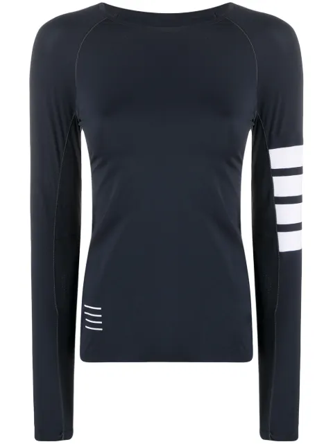 Thom Browne 4-Bar compression long sleeve top