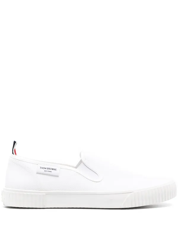 White slip on trainers women's clearance