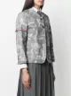 Thom Browne mix-print cotton blazer