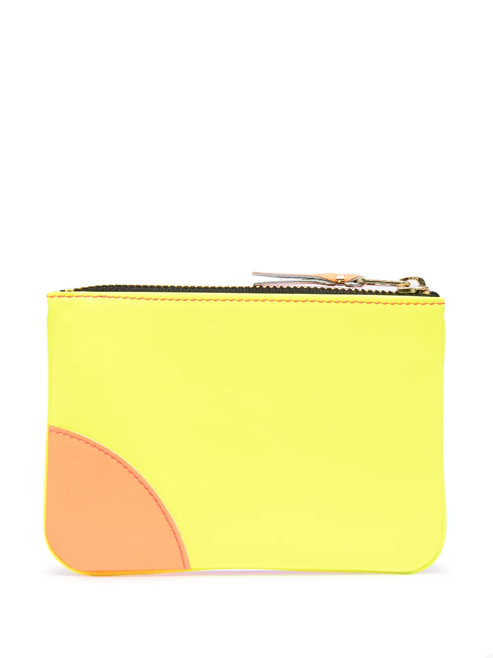 Shop Comme Des Garçons Colour-block Zipped Wallet In Pink