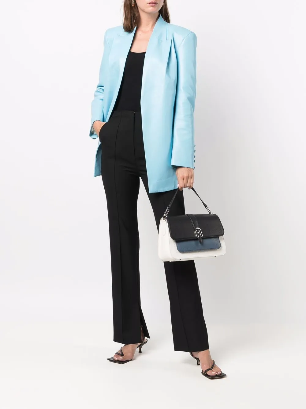 James Perse Geribbelde top - Zwart