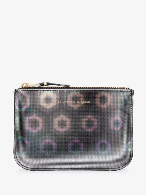 Comme Des Garçons Wallet geometric zipped wallet