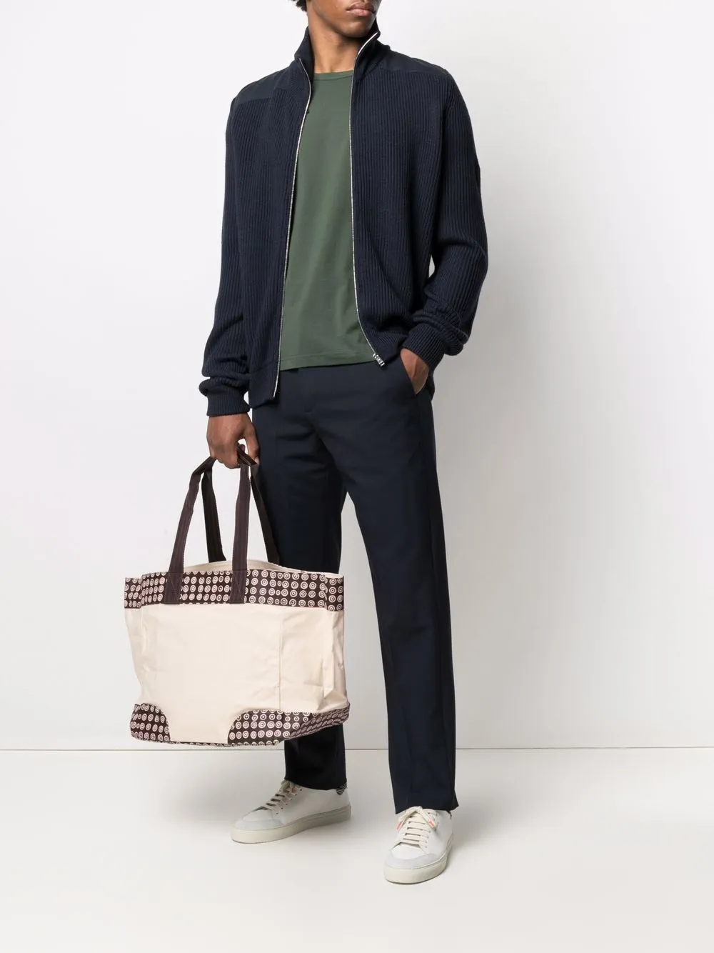 10 CORSO COMO geometric-print canvas tote | Women | Image 2