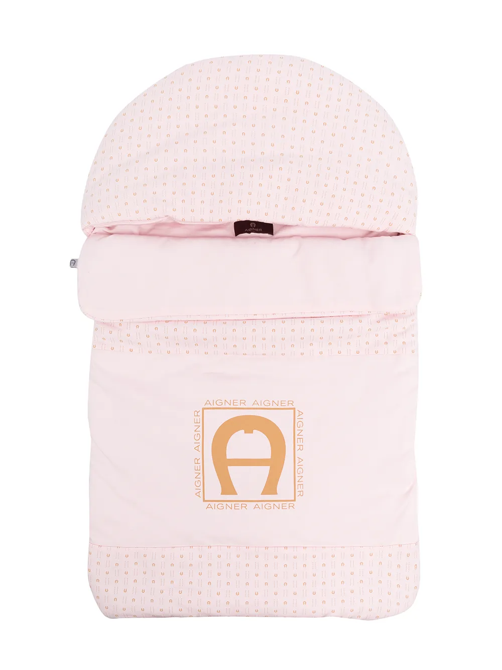 

Aigner Kids logo-print padded sleep bag - Pink