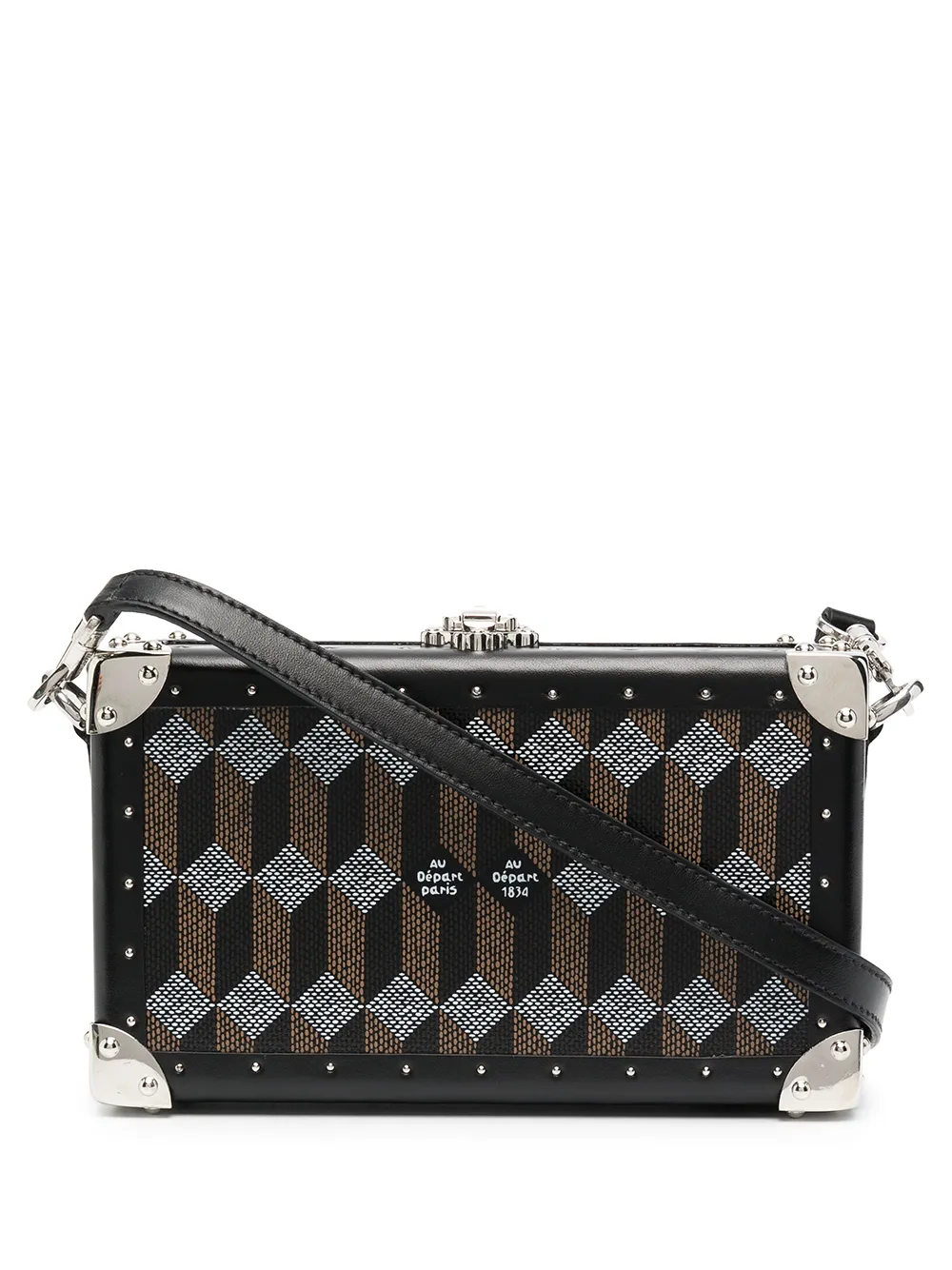 

Au Départ bolsa de mano Nano Trunk - Negro