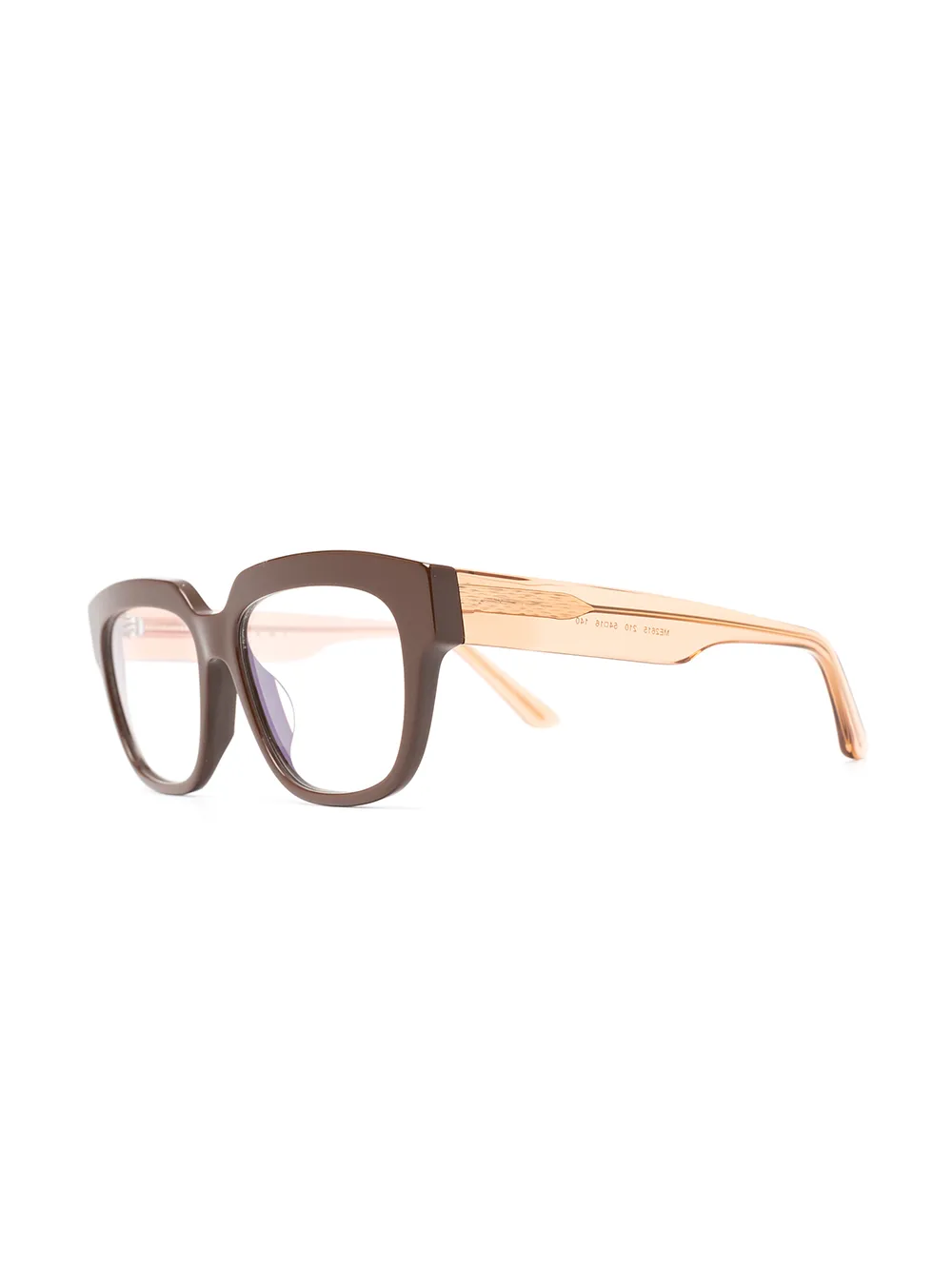 Marni Eyewear Bril met tweekleurig montuur - Bruin