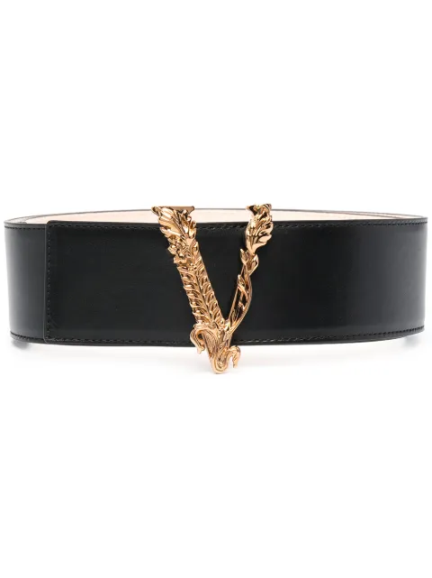 Versace Virtus leather belt