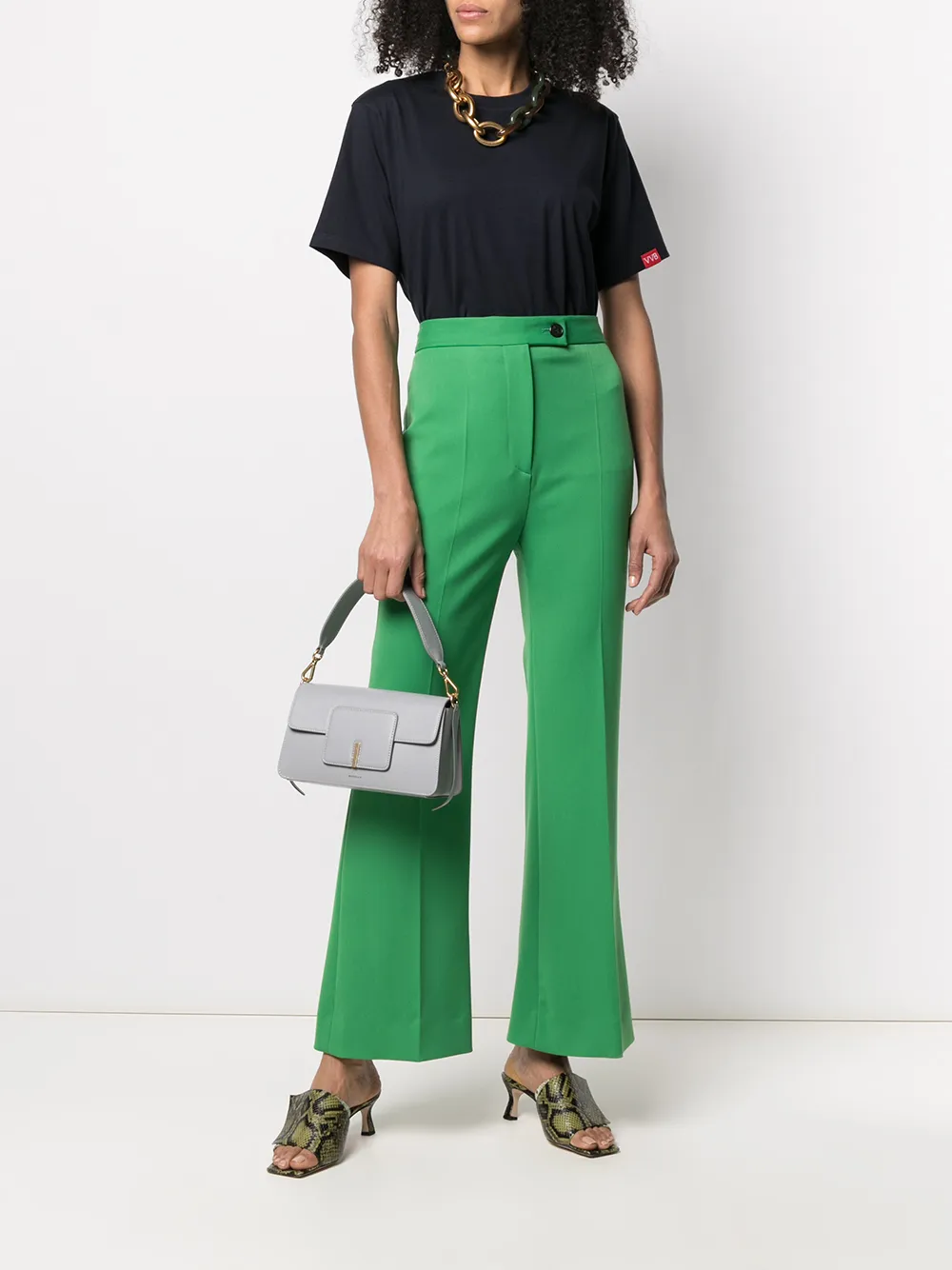 Victoria Victoria Beckham Ruimvallend T-shirt - Blauw
