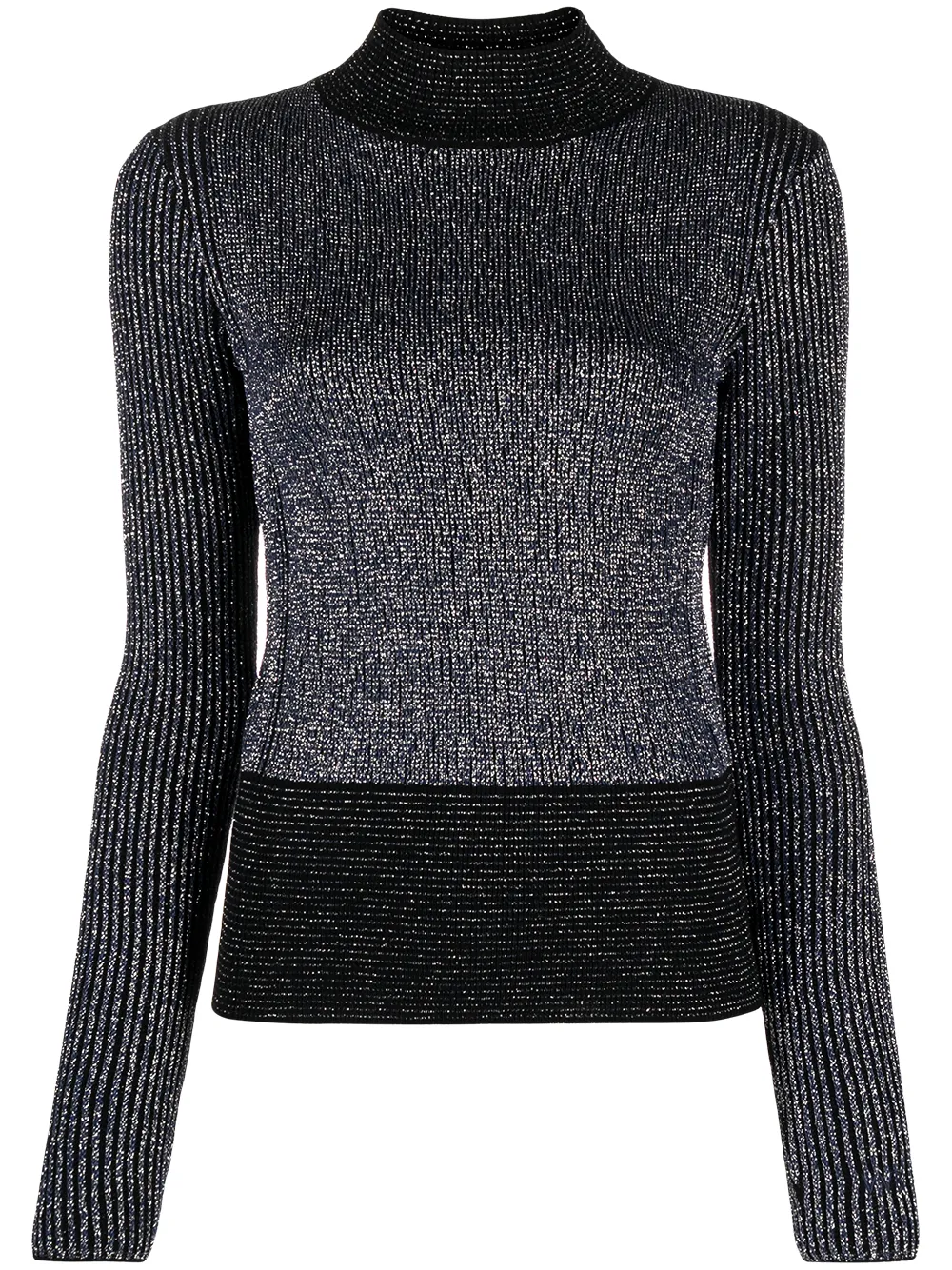 Victoria Victoria Beckham джемпер с высоким воротником и эффектом металлик 28400₽
