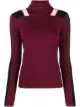 Image 1 of Victoria Victoria Beckham colour block roll-neck jumper