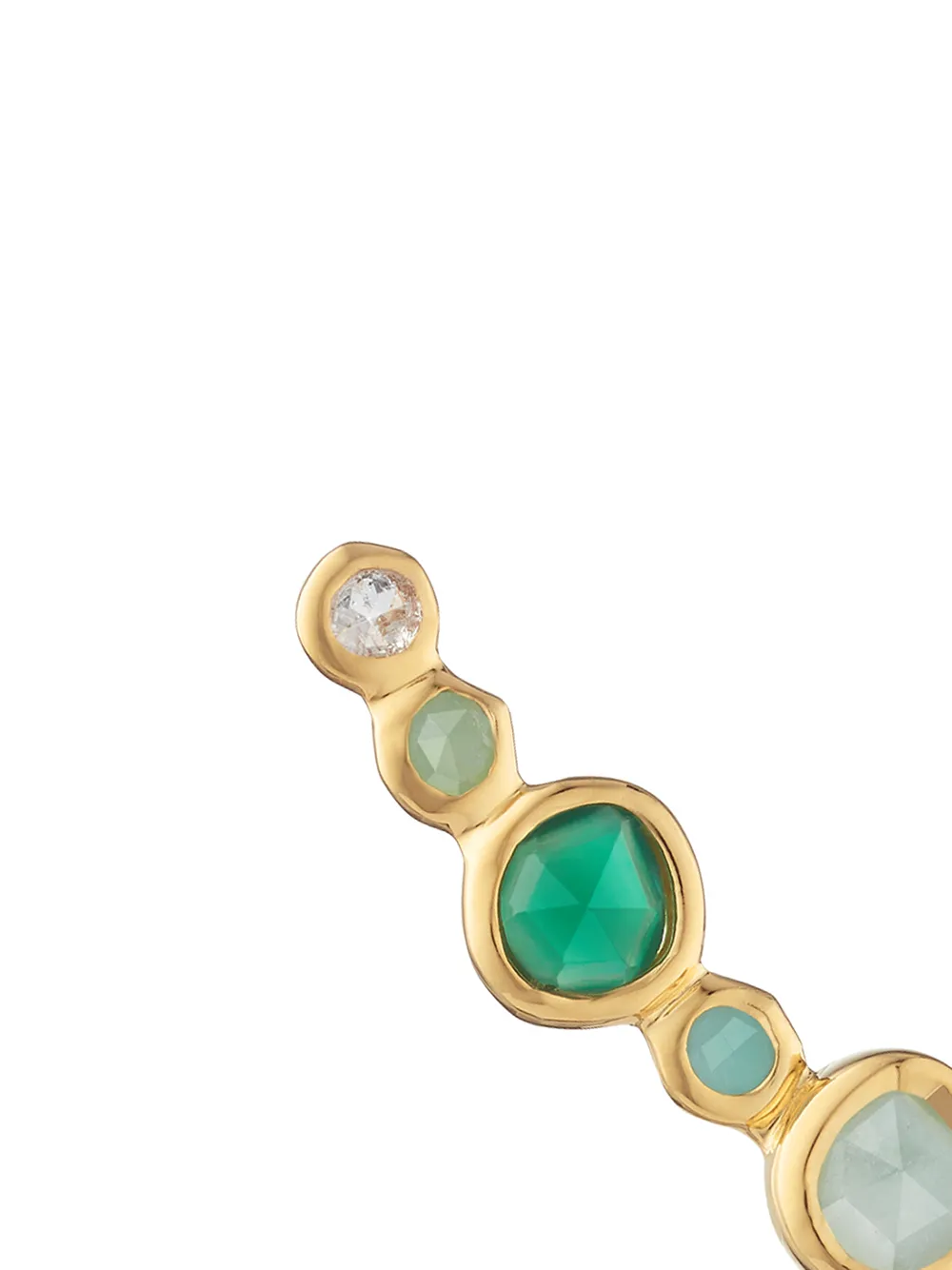  Monica Vinader Pendientes Nugget En Oro Vermeil De 18kt Con Apliques - Dorado 